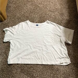 Old Navy Classic White Crop Tee